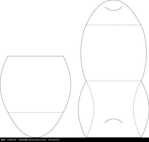 红动网 免费获取矢量包装盒刀模设计图AI素材